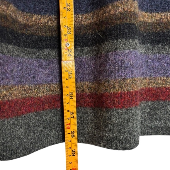 Ralph Lauren Lambswool Colorful Striped Sweater Size Large - Picture 9 of 10